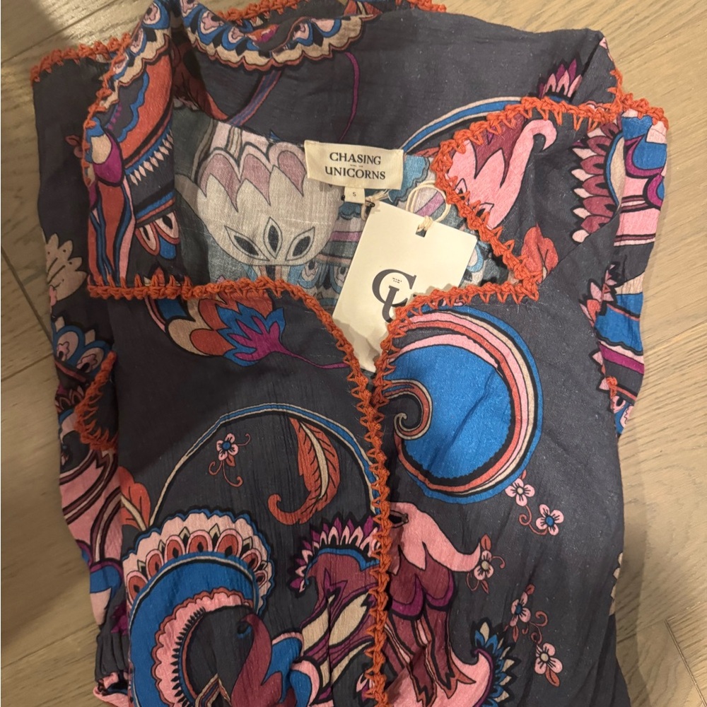 Chasing Unicorns Blue and Pink Jumpsuit - Picture 6 of 6